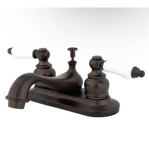 Kingston Heirloom KB605PL Oil Rubbed Bronze 4-Inch Centerset Bathroom Faucet